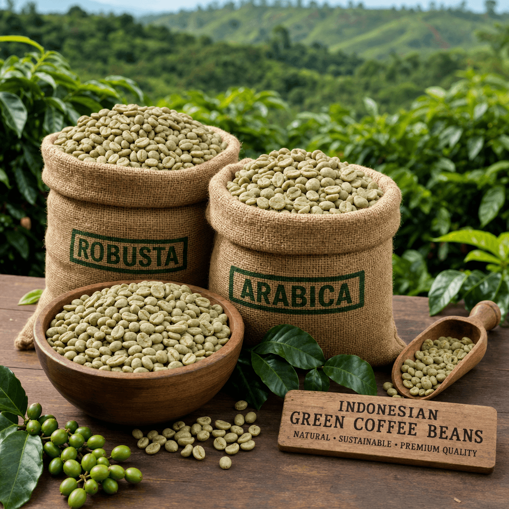 Indonesian specialty green bean coffee